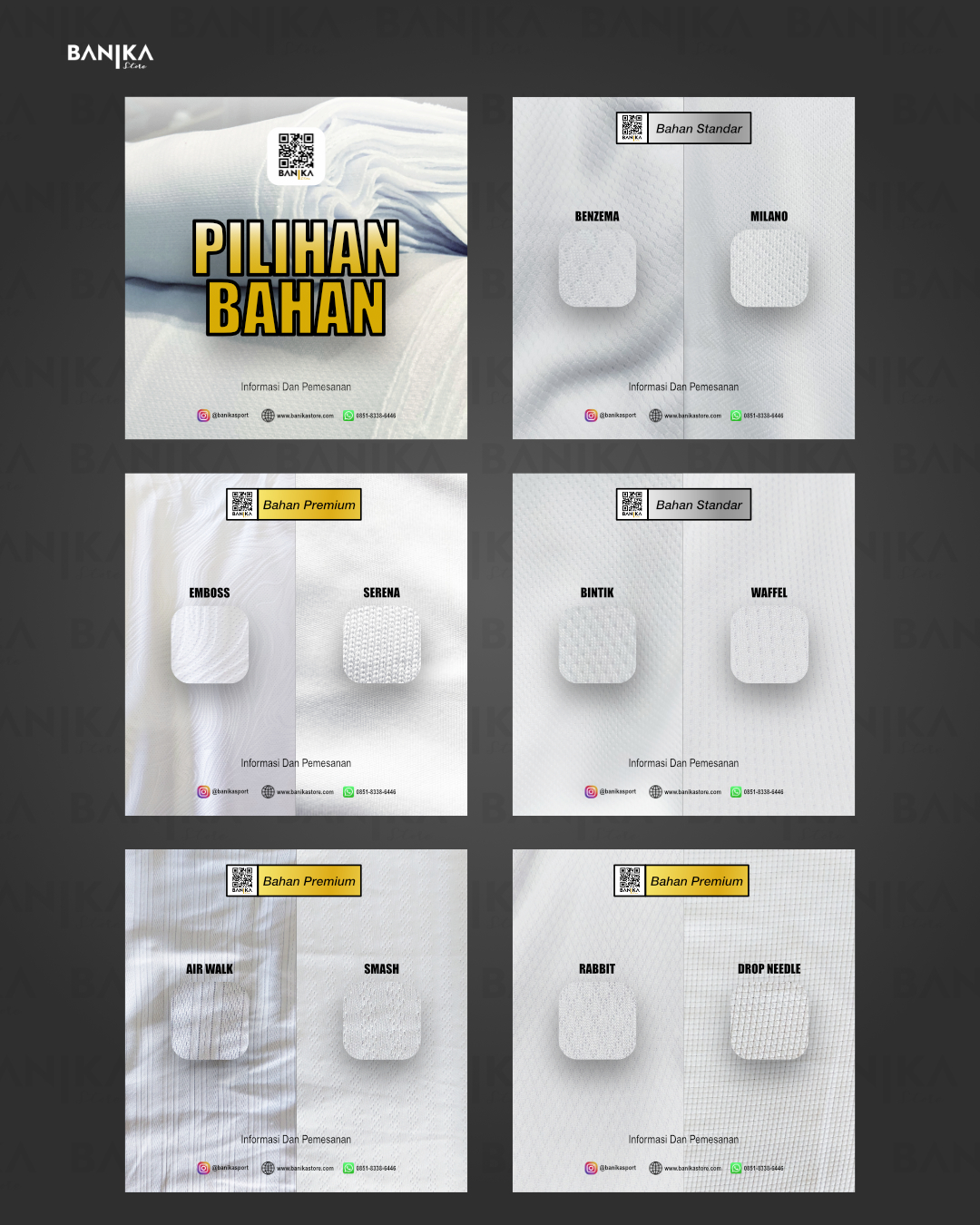 Pricelist Banika Jersey Bahan